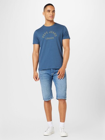 Pepe Jeans T-shirt 'RAFERTY' i blå