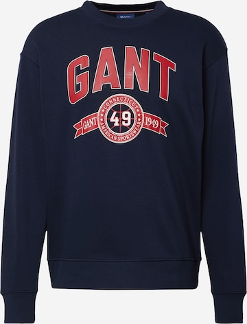 Sweat-shirt GANT en bleu : devant