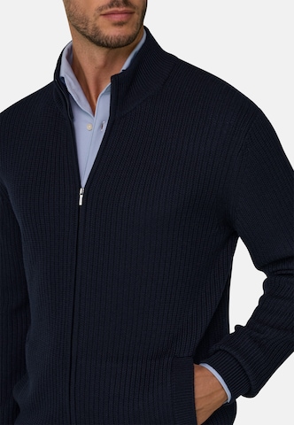 Boggi Milano Gebreid vest in Blauw: voorkant