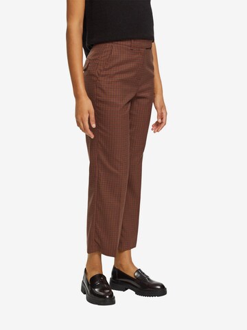 ESPRIT Regular Pleated Pants in Brown