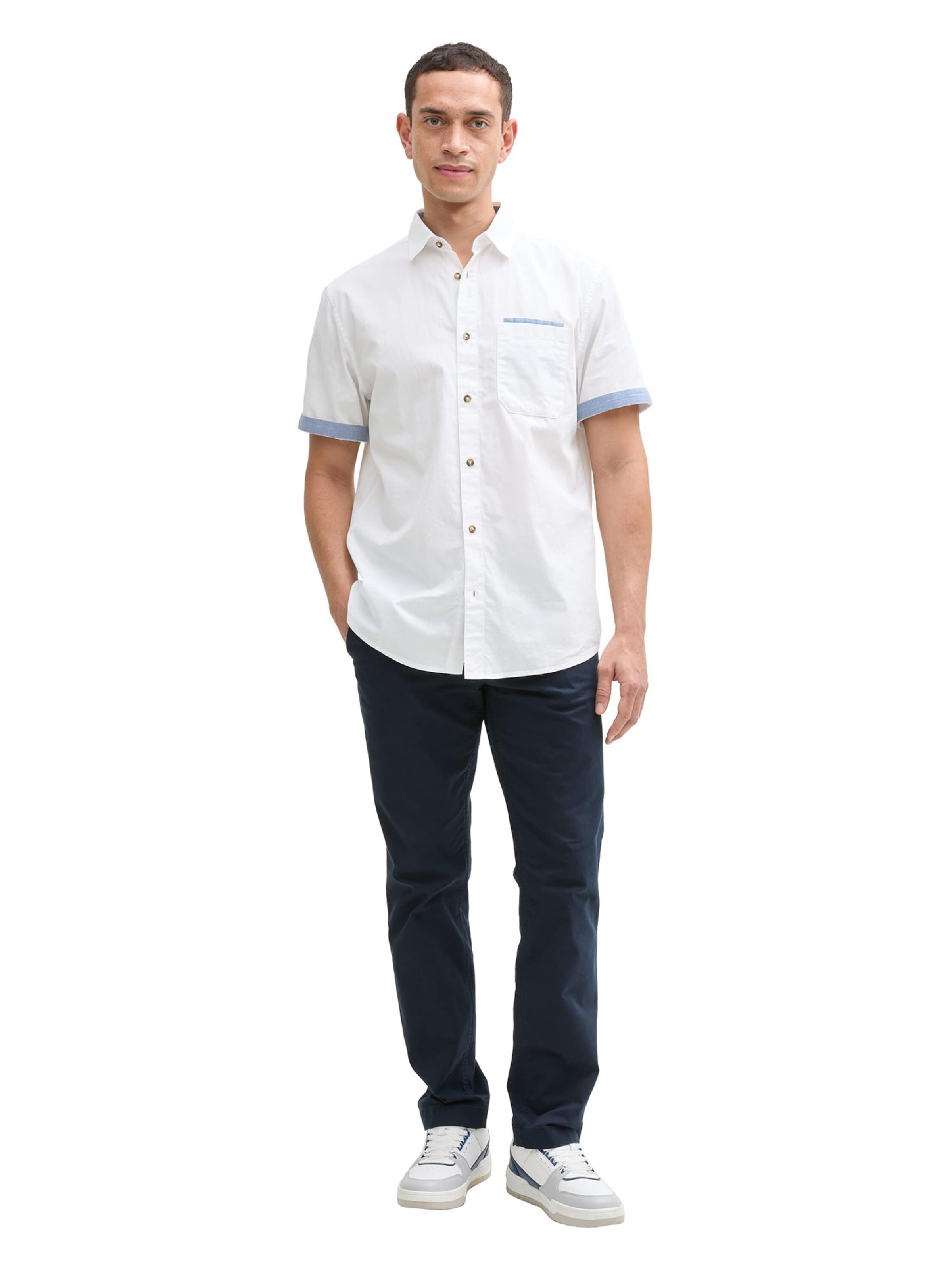 TOM TAILOR Rovný strih Košeľa - Biela