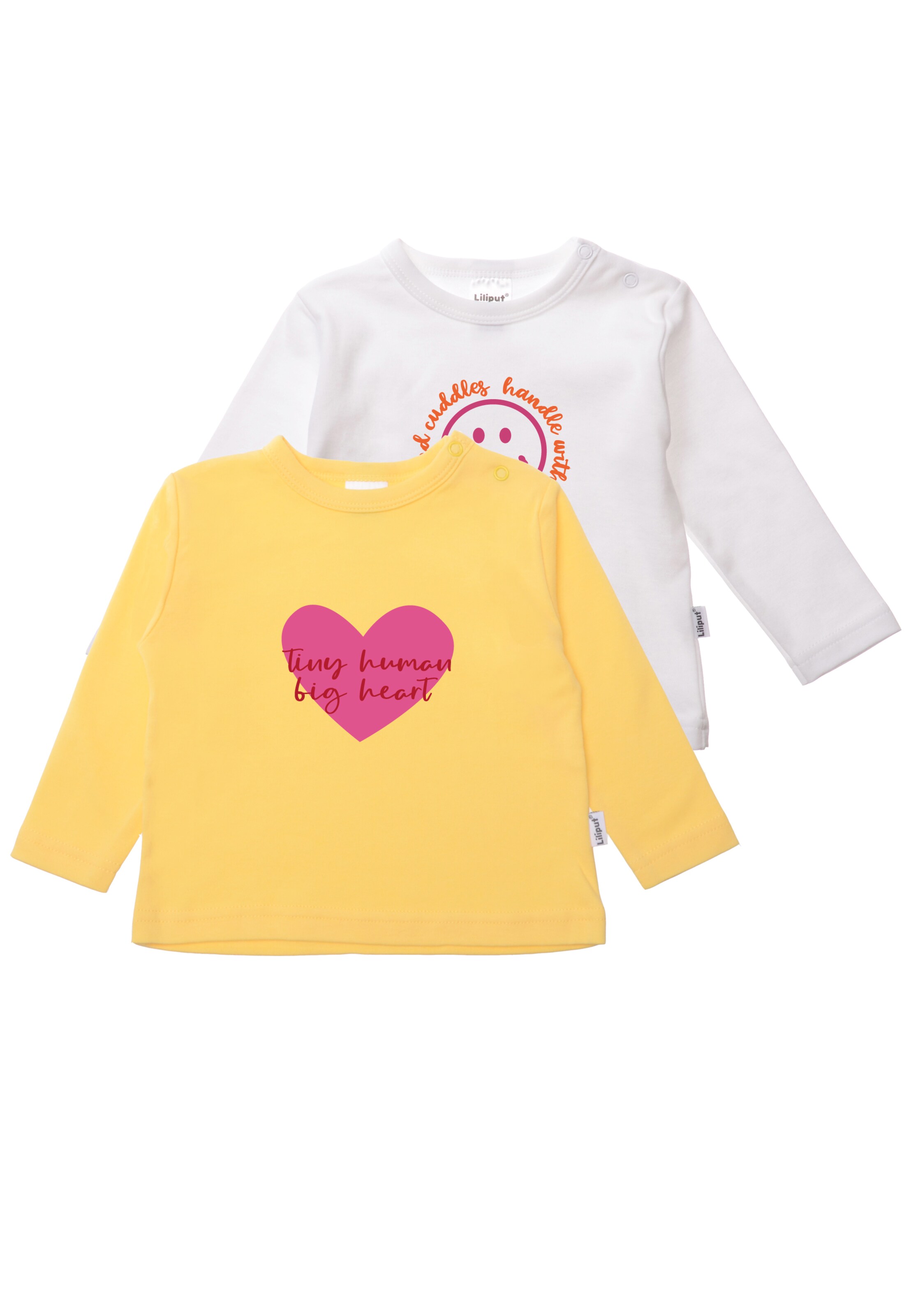 LILIPUT Shirt 'Tiny Human' in Yellow: front
