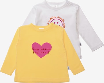 LILIPUT Shirt 'Tiny Human' in Yellow: front