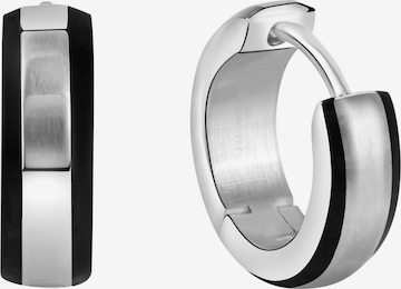 Boucles d'oreilles Zeeme en argent : devant