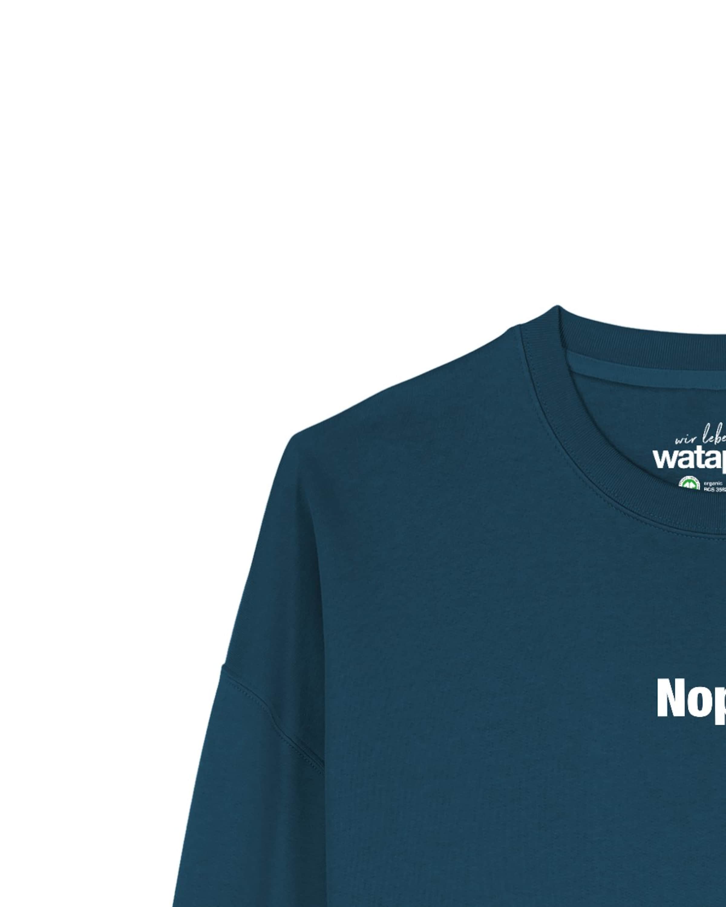 Sweat-shirt 'Nope ' Watapparel en vert