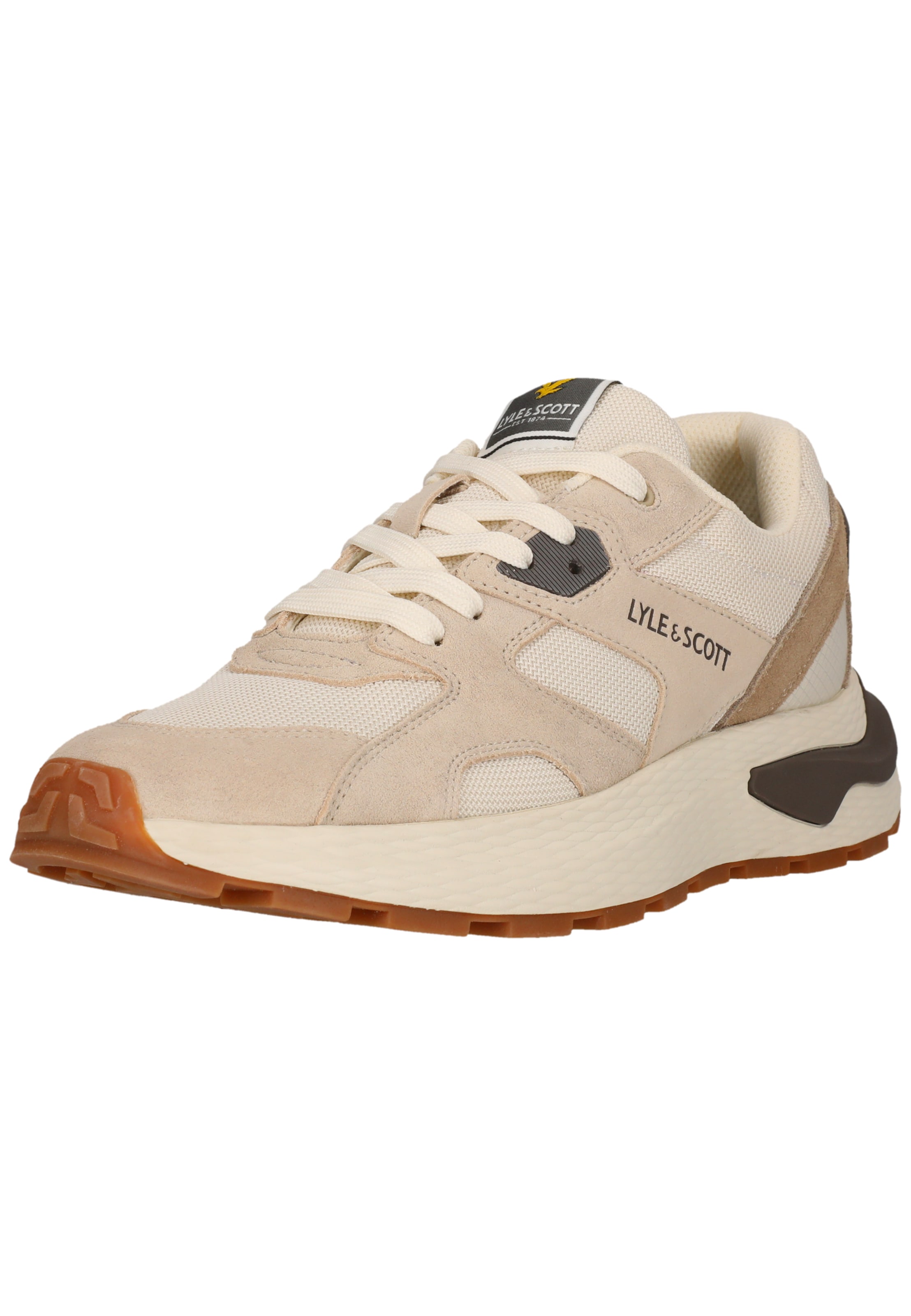 Lyle & Scott Platform trainers 'Logan' in Beige: front