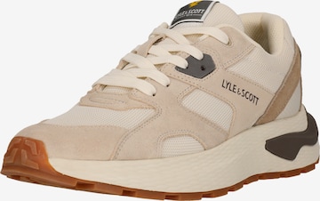 Lyle & Scott Platform trainers 'Logan' in Beige: front