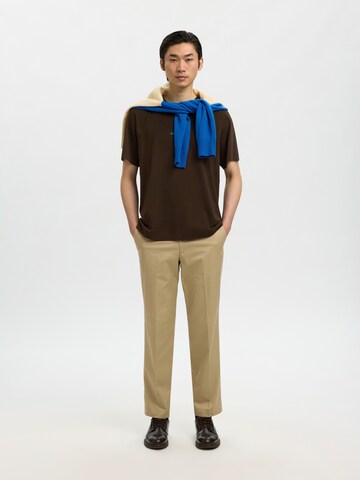 SELECTED - Camiseta 'SLHElias' en marrón