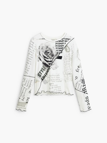 T-shirt Desigual en blanc : devant