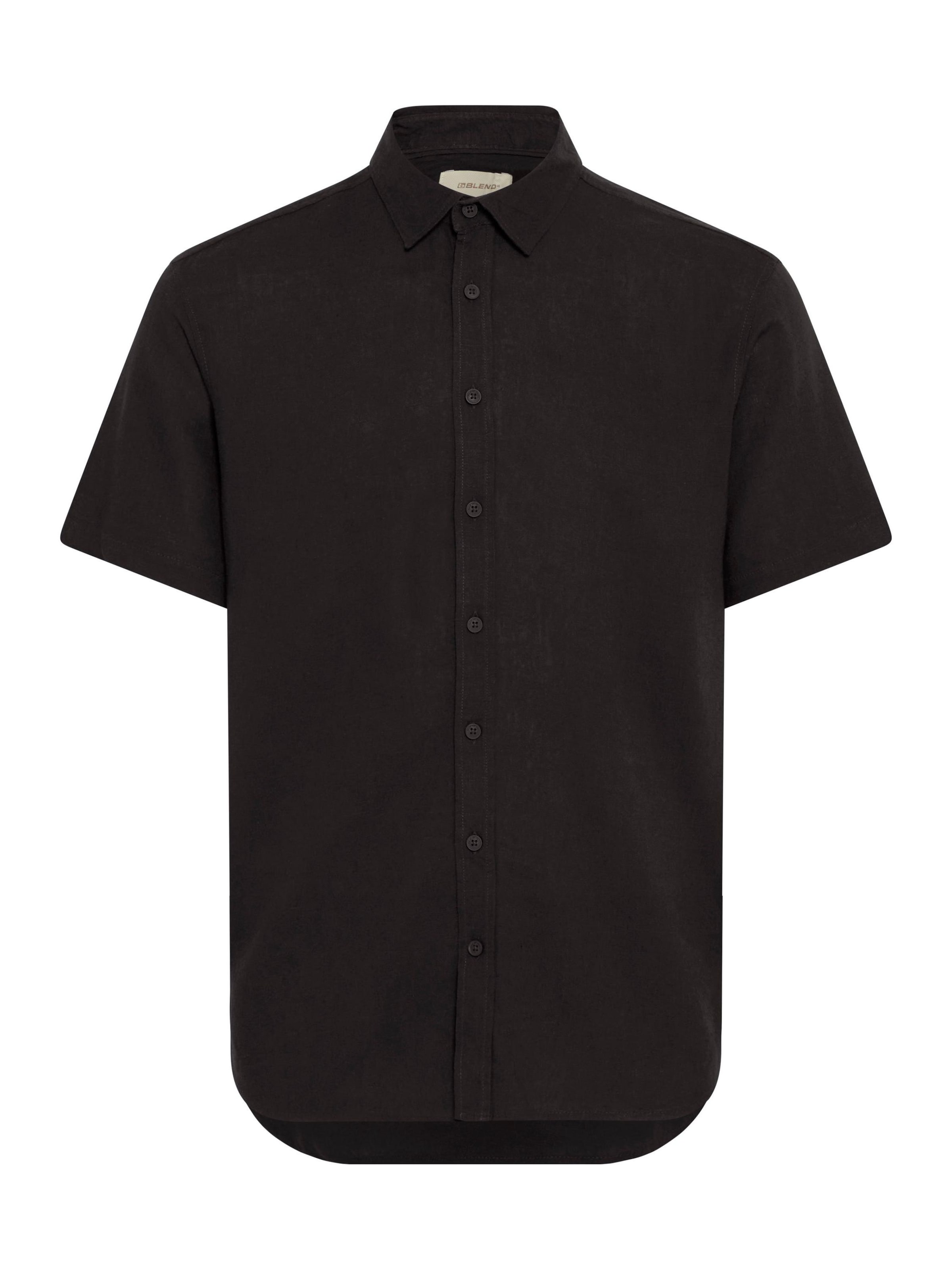 BLEND Regular fit Overhemd 'BHVIC' in Zwart: voorkant