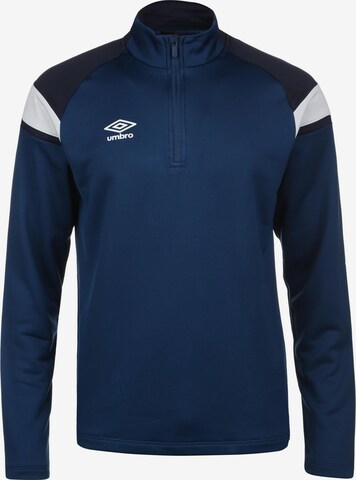 Sweat de sport UMBRO en bleu : devant