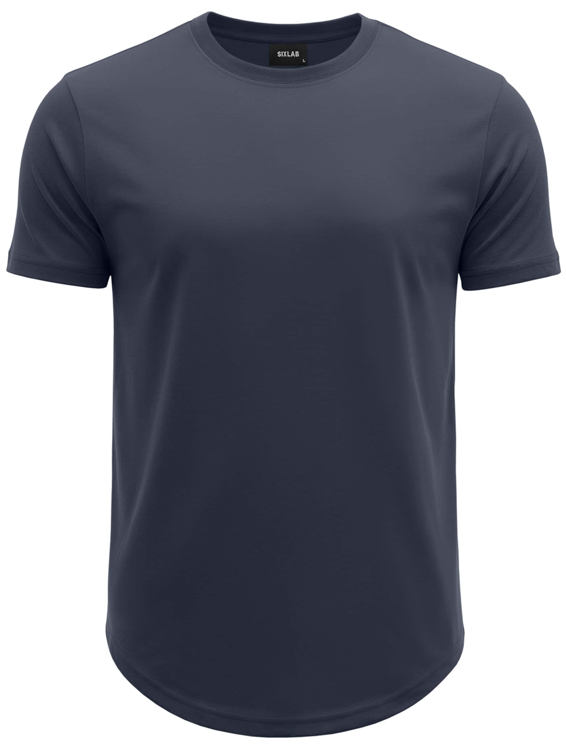 SIXLAB Shirt 'Round T-Shirt' in Blue: front
