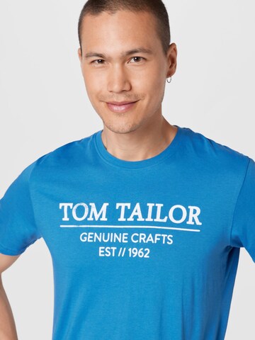 Coupe regular T-Shirt TOM TAILOR en bleu