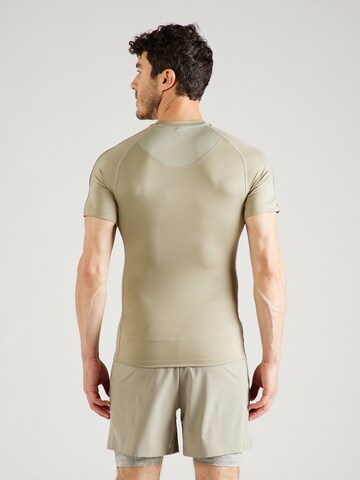 ADIDAS PERFORMANCE Functioneel shirt 'Techfit 3-Stripes ' in Beige