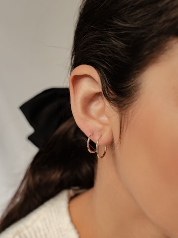 Hey Happiness Ohrringe 'Pure Duo' in Gold