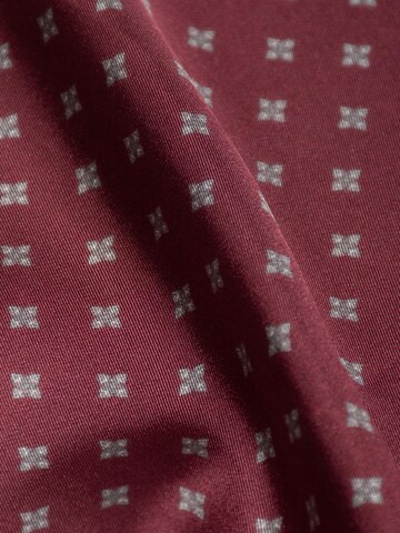 MayTree - Chal 'Seidentuch handrolliertes Herrenseidentuch aus Twill-Seide,  53x53 dezente Muster weinrot' en rojo