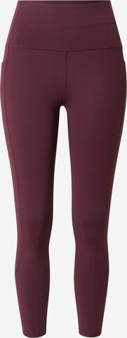 Pantalon de sport SKECHERS en violet : devant