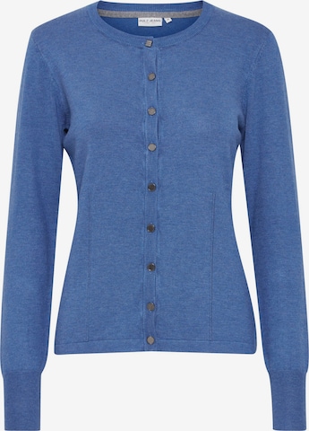 PULZ Jeans Strickjacke 'SARA' in Blau: Vorderseite