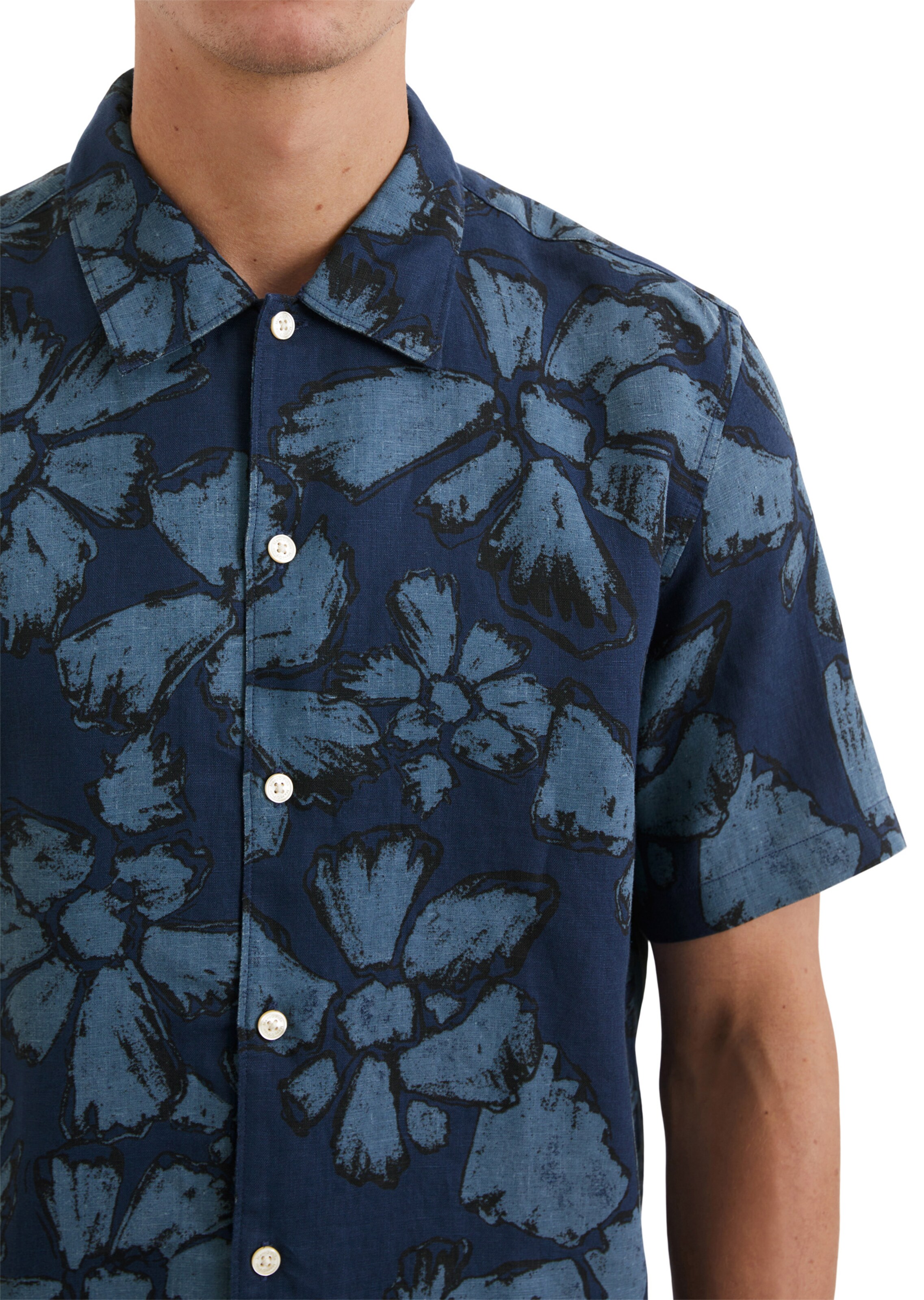 Marc O'Polo Regular fit Overhemd in Blauw