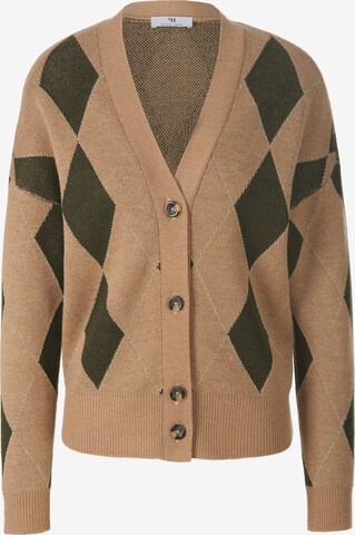 Peter Hahn Knit Cardigan in Beige: front