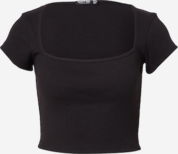 Nasty Gal Shirt in Zwart: voorkant