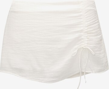 Pull&Bear Nederdel i hvid: forside