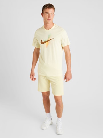 Nike Sportswear T-Shirt 'SWOOSH' in Beige