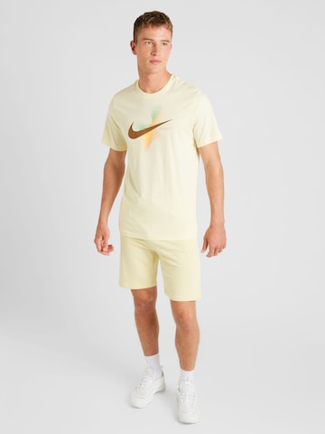 Nike Sportswear Μπλουζάκι 'SWOOSH' σε μπεζ