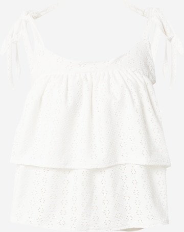 Chemisier Dorothy Perkins en blanc : devant