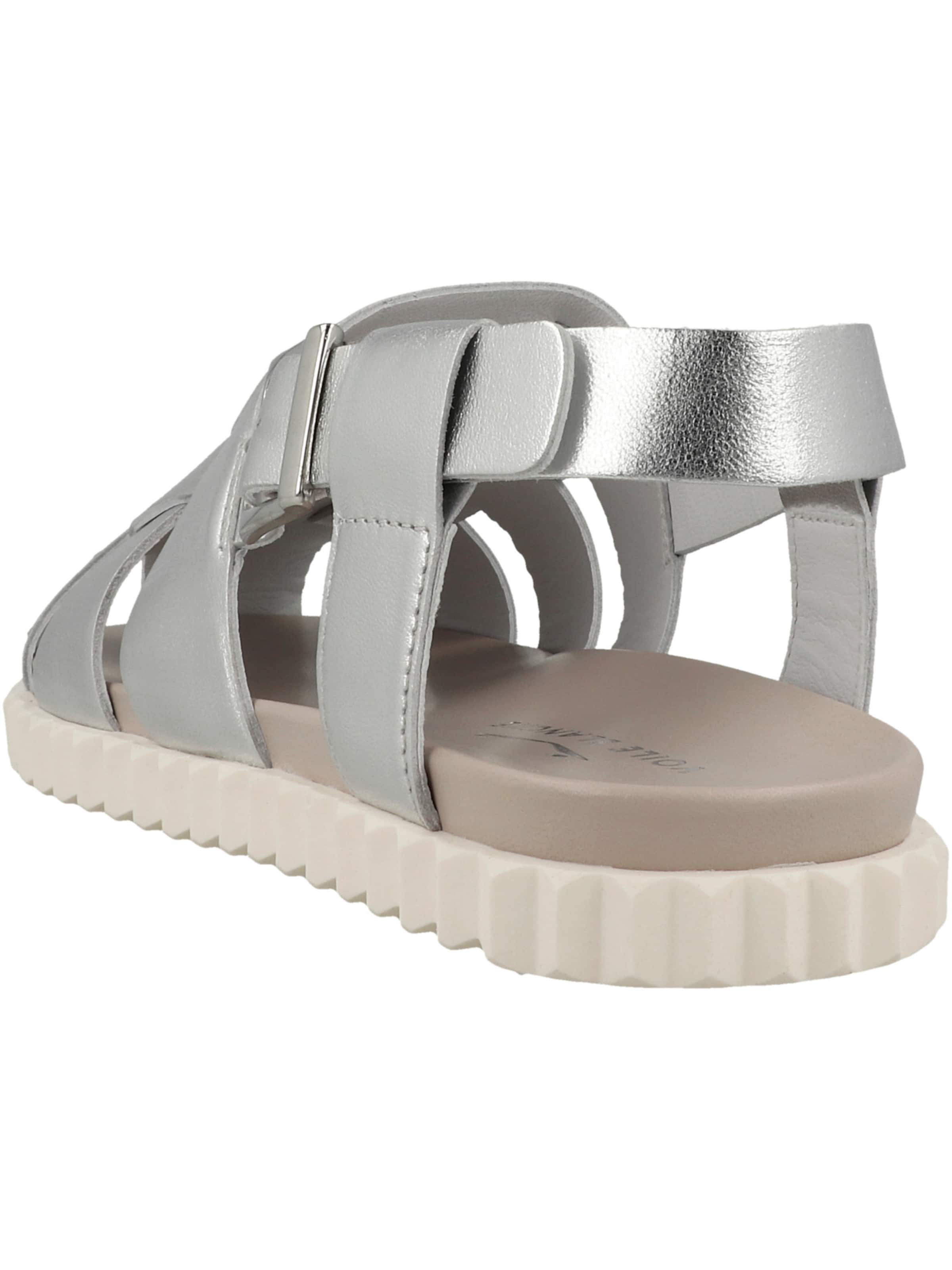 Sandales 'Alice' Voile blanche en argent