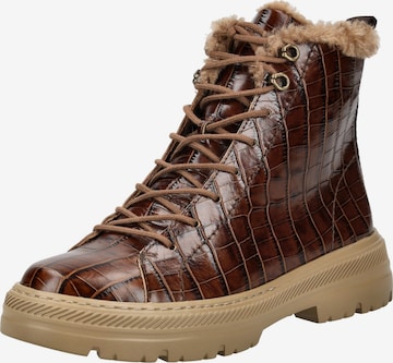 Bottines à lacets Paul Green en marron : devant