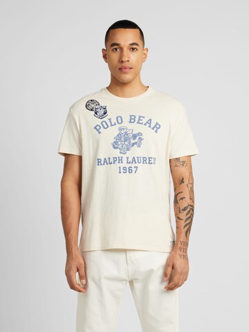 T-Shirt Polo Ralph Lauren en blanc : devant