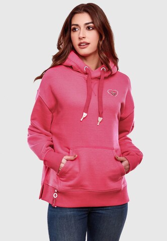 NAVAHOO Sweatshirt 'Goldfee' i rosa: framsida