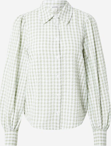 Monki Blouse in Green: front