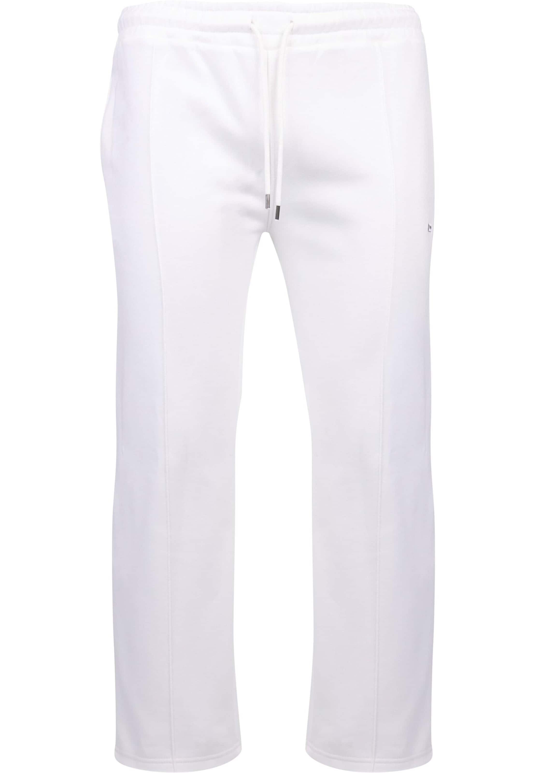 Dropsize Loose fit Pants in White: front