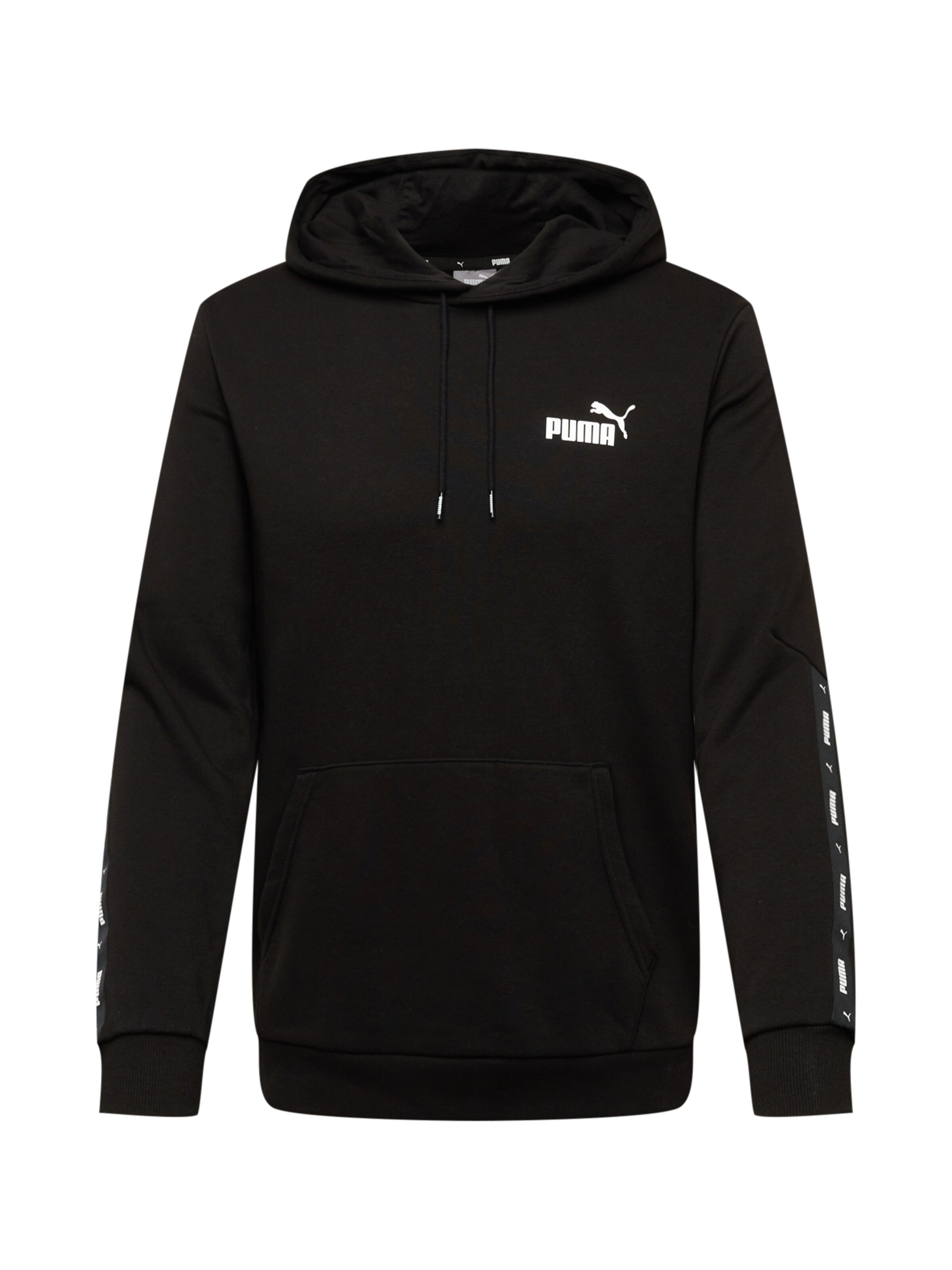 PUMA Athletic Sweatshirt 'Ess+' in Black: front