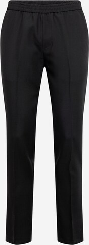 Harmony Paris Regular Trousers with creases 'PAOLO' in Black: front