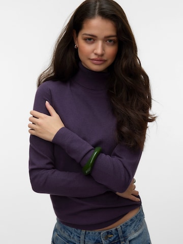VERO MODA Свитер 'VMHAPPINESS' в Лиловый: спереди