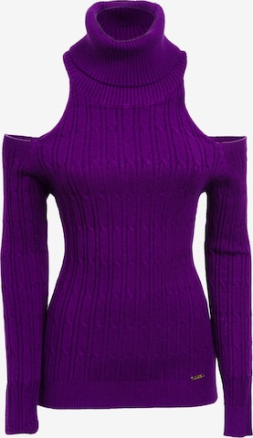 Influencer Neulepaita värissä lila: etupuoli