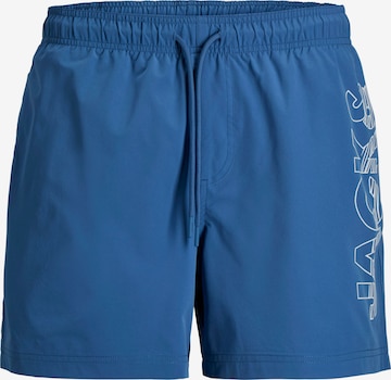 Jack & Jones Plus Board Shorts in Blue: front