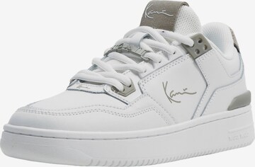 Karl Kani Platform trainers in White: front