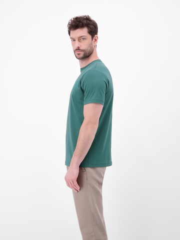 LERROS T-Shirt aus Baumwolle mit Brustprint in Grün