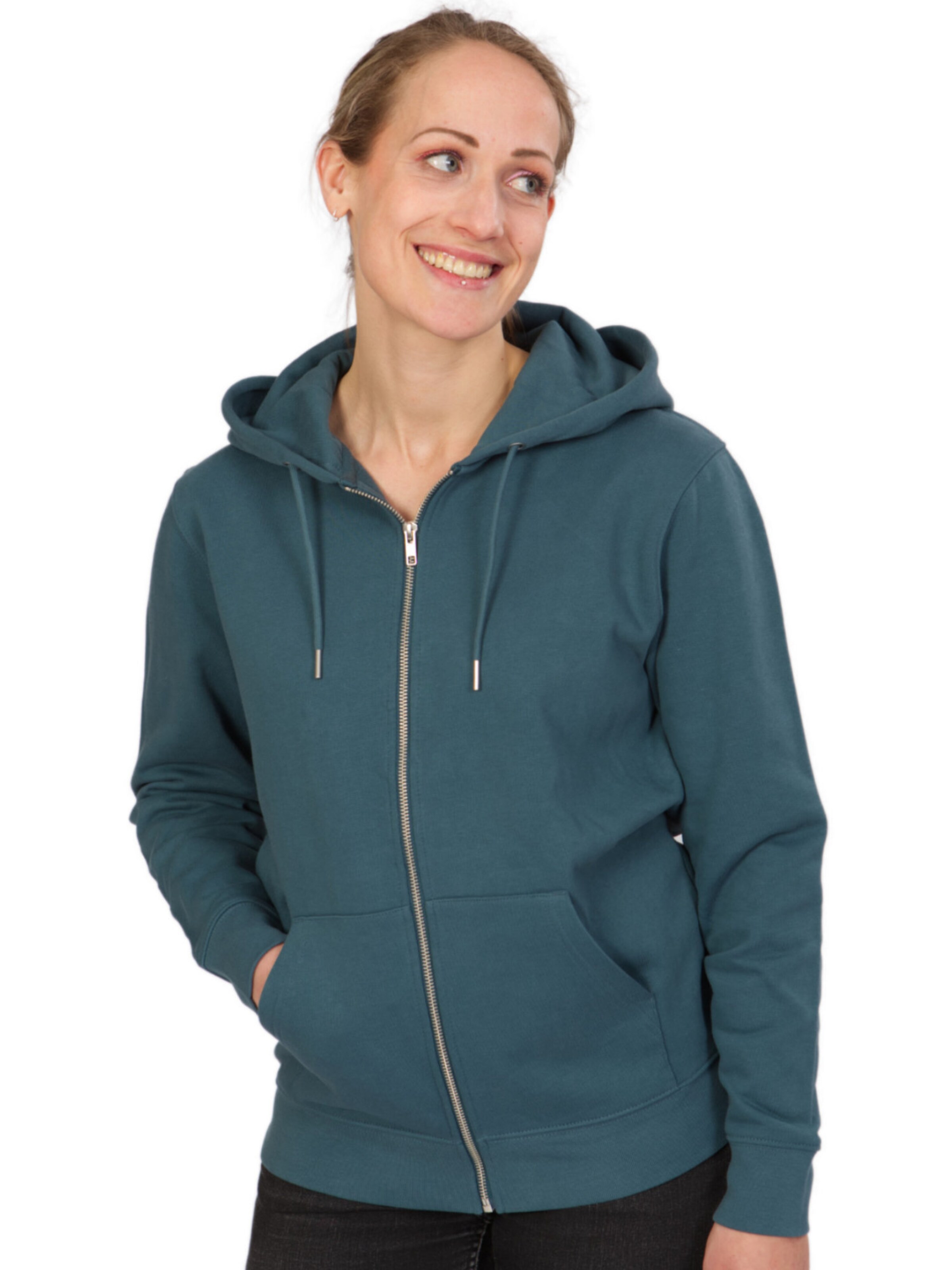 Life-Tree Sweater 'Organic Fairwear' in Blue: front