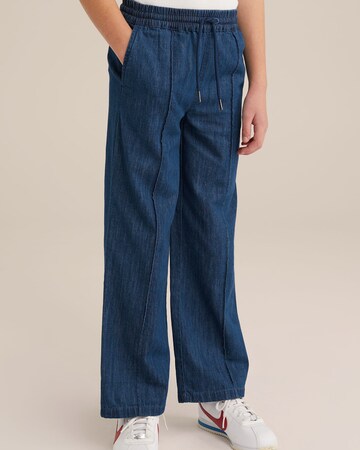 Wide leg Jeans di WE Fashion in blu