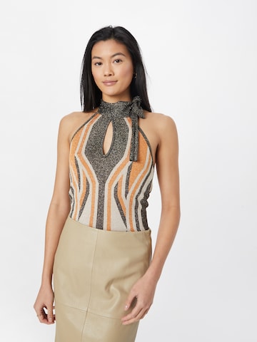 Top di Karen Millen in beige: frontale