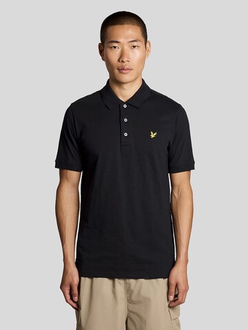 Lyle & Scott Shirt 'Fine Slub' in Zwart: voorkant