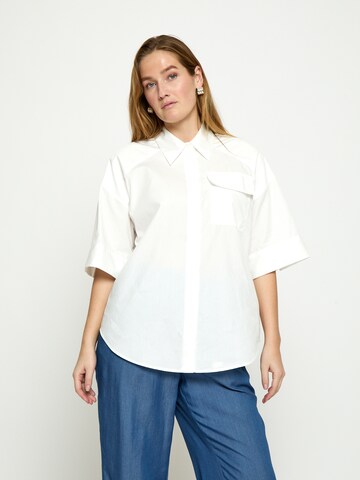 Peppercorn Shirt 'Nedrine' in Wit: voorkant
