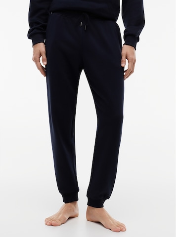 Pantaloni de pijama de la Tommy Hilfiger Underwear pe albastru: față