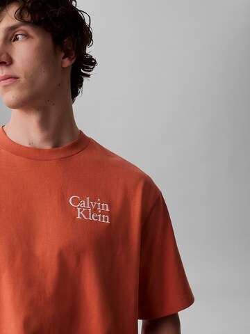 Calvin Klein Jeans Shirt in Oranje