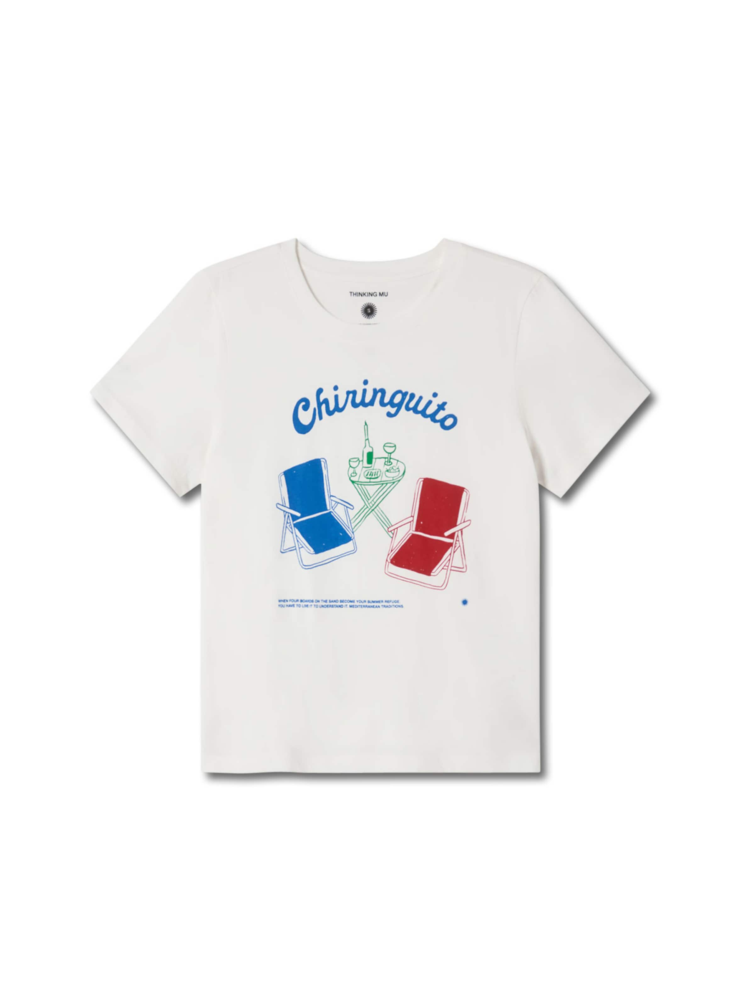 balts Thinking MU T-Krekls 'Ida': no priekšpuses